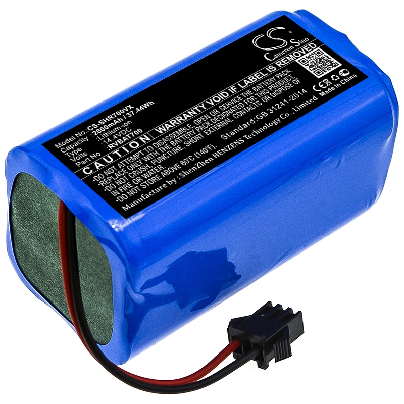 

Вакуумный аккумулятор 2600 мАч для акулы RVBAT700 ION Robot 700 720 750 RV700 RV720 RV750 RV755