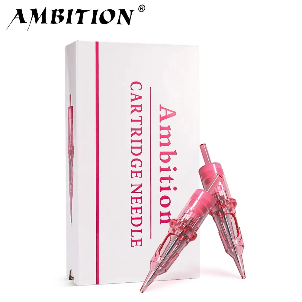 AMBITION 20Pcs Disposable PMU SMP Tattoo Cartridge Needles 