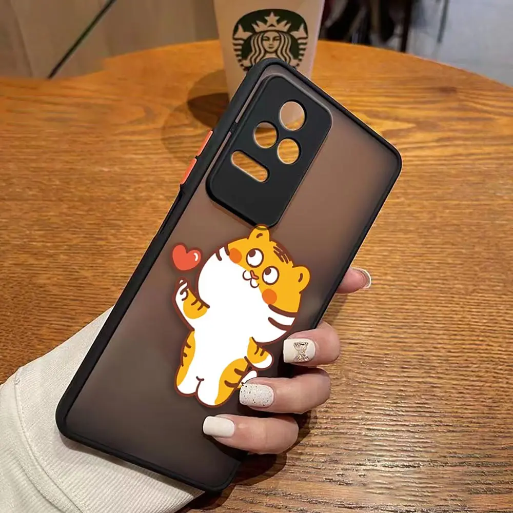 thumbnail image 1 of Matte Case for Redmi A1 K50 K40 GAMING K30 K20 10X 10C 10 9C 9T 9A 9 8 7 PRO 4G 5G Case Funda Coque Capa Shell Cute Little Tiger, 1 of 5