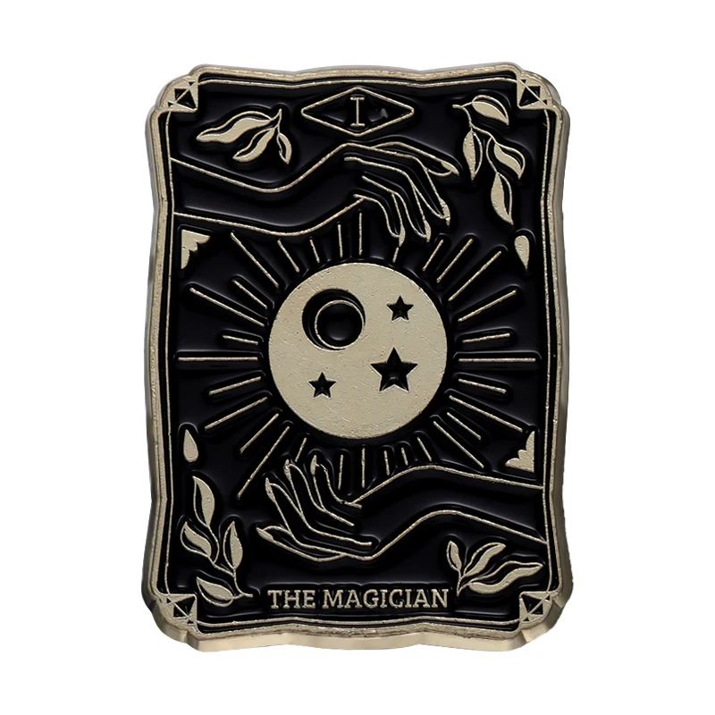 Lot De 5 Broches Pin's Métal Tarot Divination, Alliage, Neuf Avec étiquettes