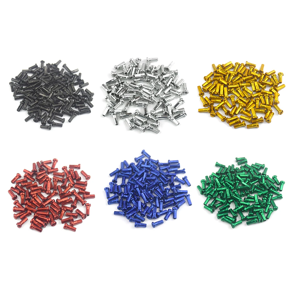 Bike Spokes Nipples MTB 14G 2.0mm Aluminum Alloy 50pcs