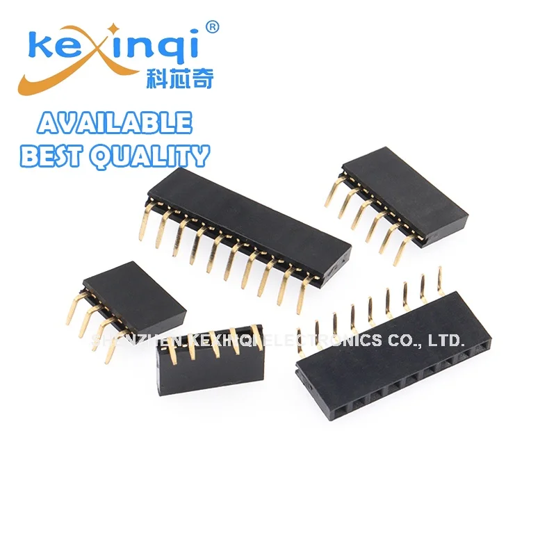 10-20pcs 1*1X 2/3/4/5/6/8/10/40 PIN Single Row Female pitch 2.54mm Pin Header Connector Socket Bend 90 Degrees SMD 3p/4p/6p/8p