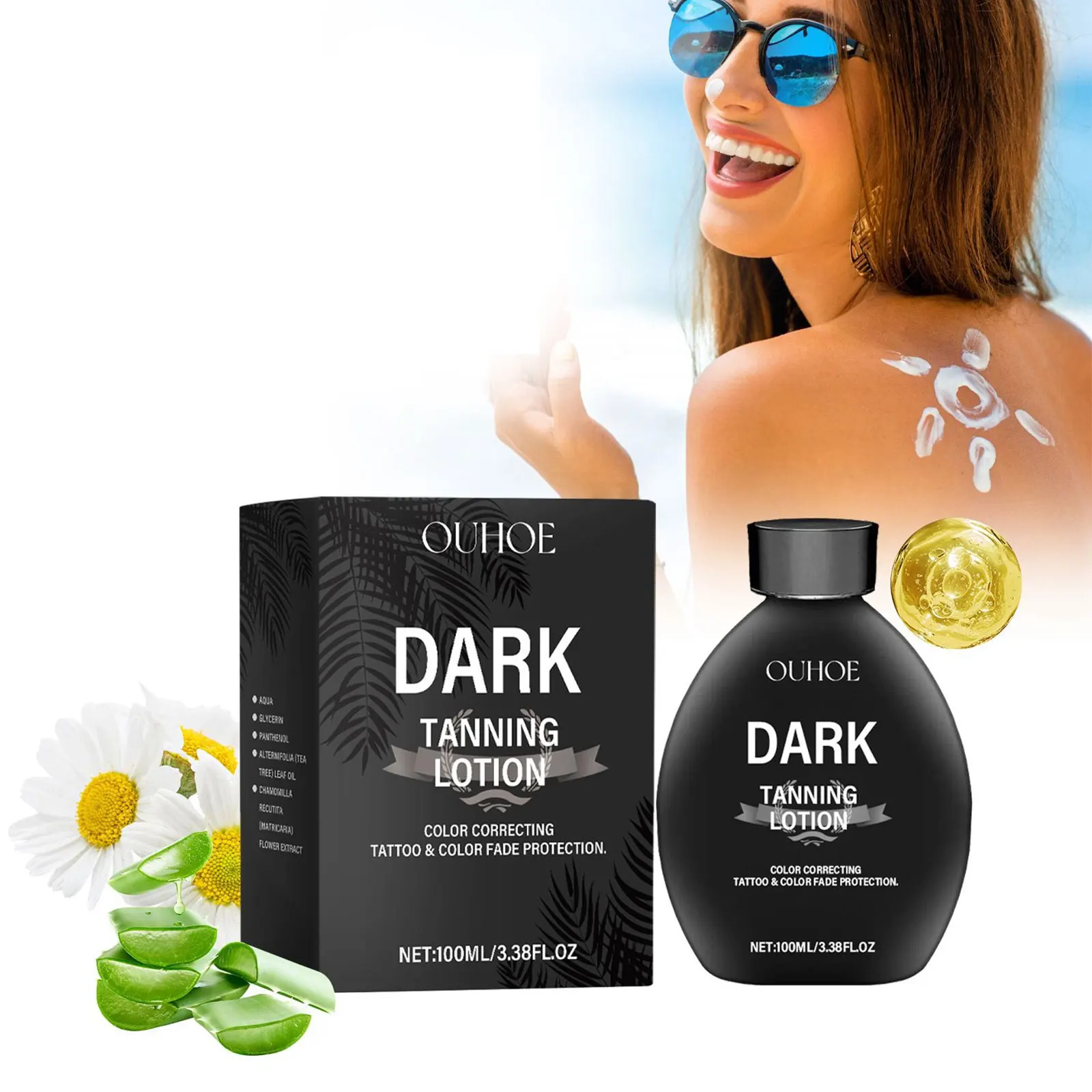 Self Tanning Cream Body Blackening Long Lasting Bronze Dark Wheat Summer Sunbed Outdoor Repair Sunless Tanner Accelerator Lotion skin cream self tanner serum