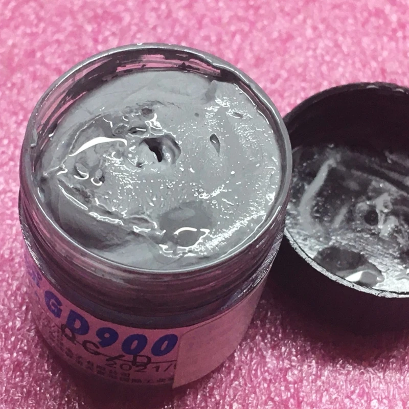 GD900 Thermal Conductive Paste Grease CPU GPU Heatsink Compound for Thermostat Processor Laptop Cooling LED Light QXNF