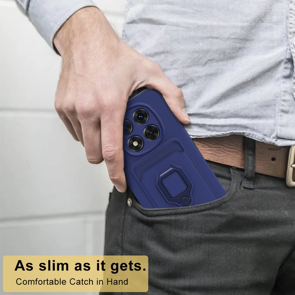 Adjustable Stand Wallet Phone Case with Slide Camera Protection and Crossbody Lanyard – Silicone Armor Cover