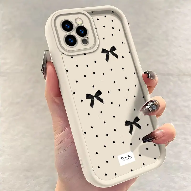 Cute Bow Tie Pink Phone Case - Stylish and Protective Casing