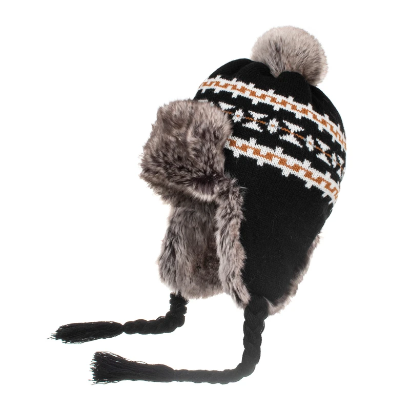Nieuwe Winter Bomber Vrouwen Mannen Warme Sneeuwmuts Bont Pompom Winddicht Breien Oorklep Trapper Meisje Unisex Cap Bonnet Gift_voghion.com