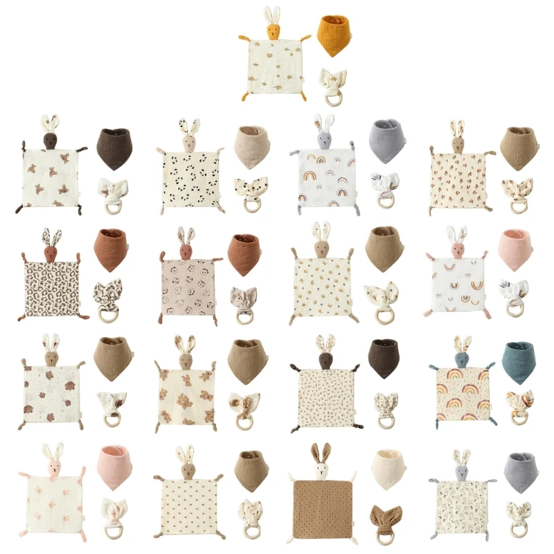 

Детское одеяло безопасности с детскими нагрудниками Мягкий Кролик Игрушка-прорезыватель для детей