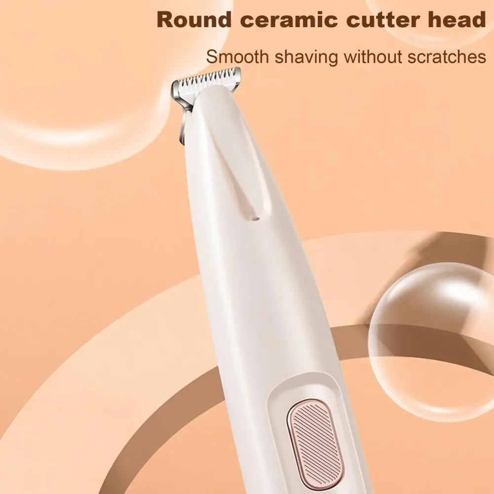 Pet Hair Trimmer with Safety Features Noiseless Pet Grooming Tool Rechargeable Dog Trimmer with Led for Quiet for Eyes Cats