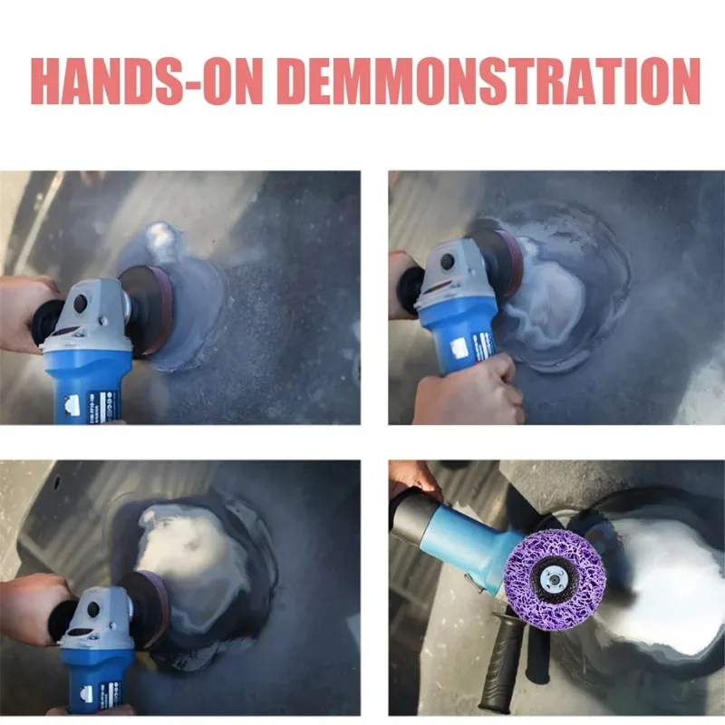 Poly Strip Disc Grinder Abrasive Wheel 1Pcs 100/115/125mm Perfect for Paint Rust Removal Cleaning Compatible with Angle Grinder