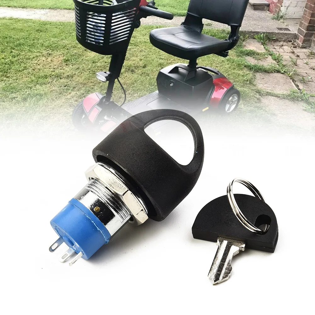 

1pc Ignition Switch Lock 2pcs Keys Replacement Mobility Scooter Spare Start On/Off Ignition Switch For Pride Mobility Scooters