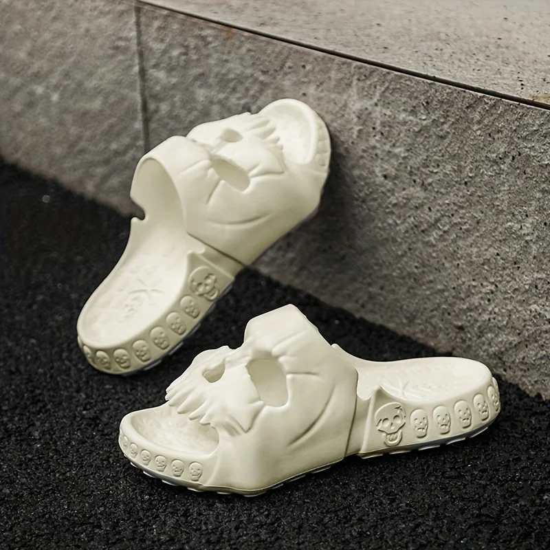 Comfortable Skull Slippers EVA Sole