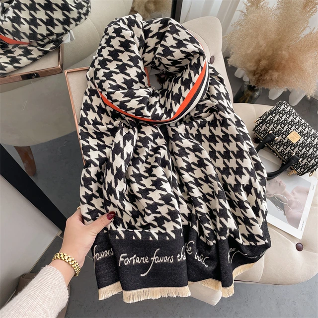 New Winter Cashmere Shawl Scarf for Women Fashion Print Pashmina Thick Warm  Blanket Bufanda Foulard Scarves Poncho 2022 - AliExpress