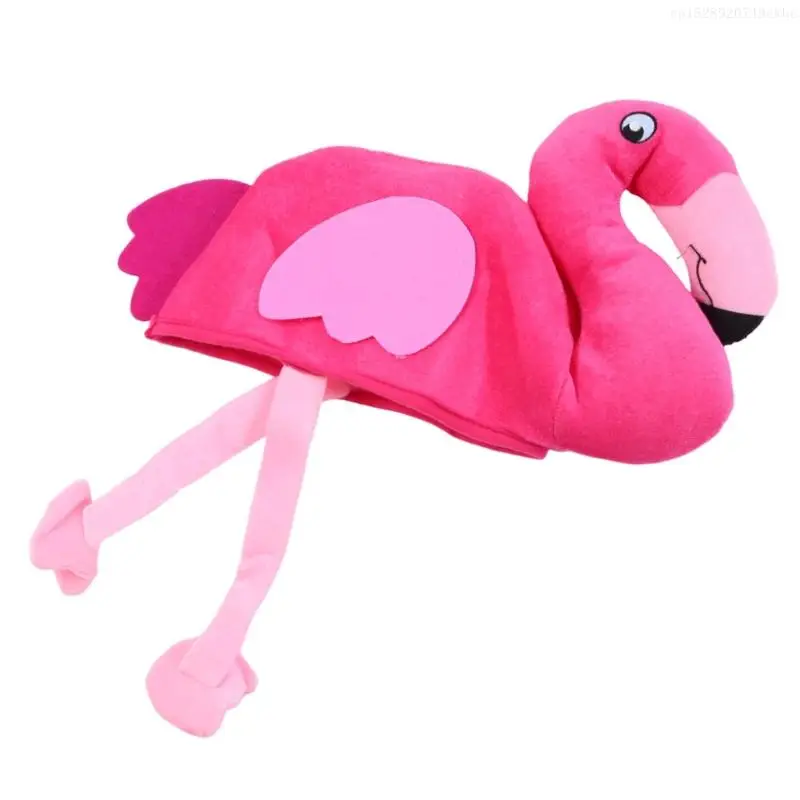 Adult Cloth Flamingo Hat Halloween Thanksgiving Day Decors Bucket Hat Adult Carnivals Hat Party Festives Hat F0T5 2