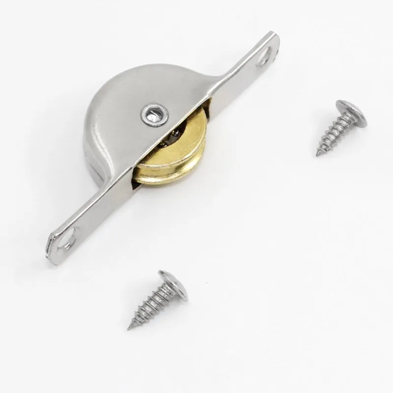 Sliding Door pulley Mute Single Pure copper Sliding Roller Pulley Wheel Flat/Concave Wheel 2Pcs Vintage Windows Rollers shower door rollers,sliding door roller,shower room pulley,shower room rollers,sliding door pulley,nylon bearing pulley
