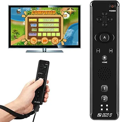 Für Nintendo Wii/Wii U Joystick 2 in 1 Wireless Remote Gamepad Controller Set optionale Bewegung plus mit Silikon gehäuse Videospiel