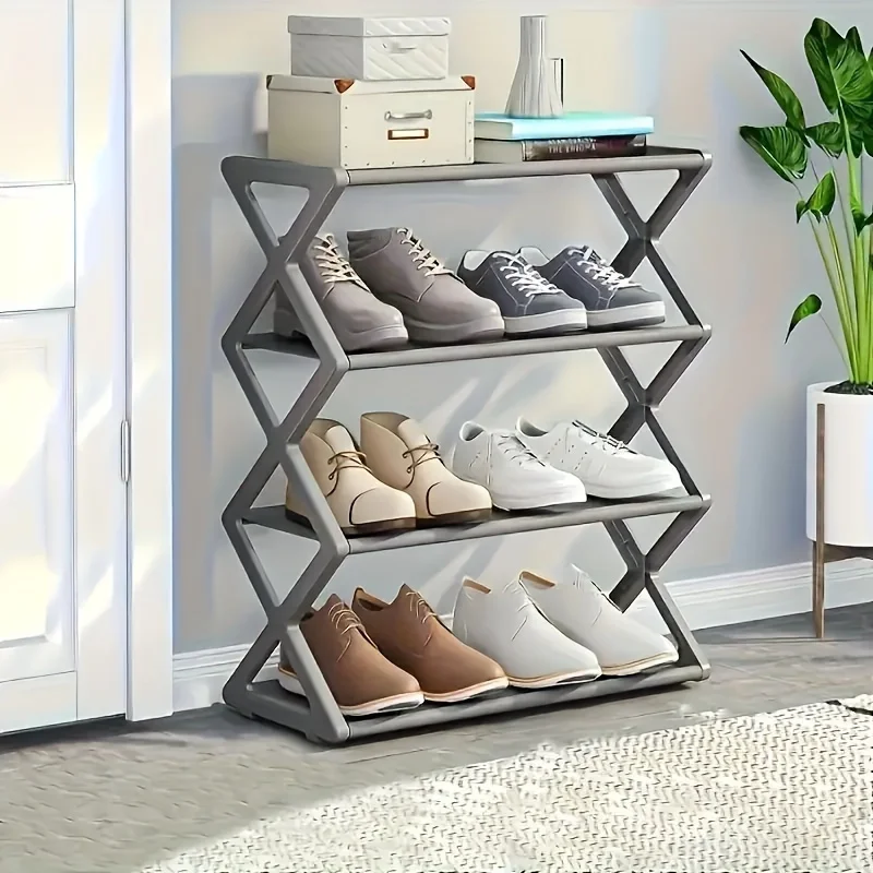 Shoe Rack 4-layer Foldable Shoe Rack Suitable for Storage in Entrances, Corridors, and Bedrooms Without Assembly shoe rack