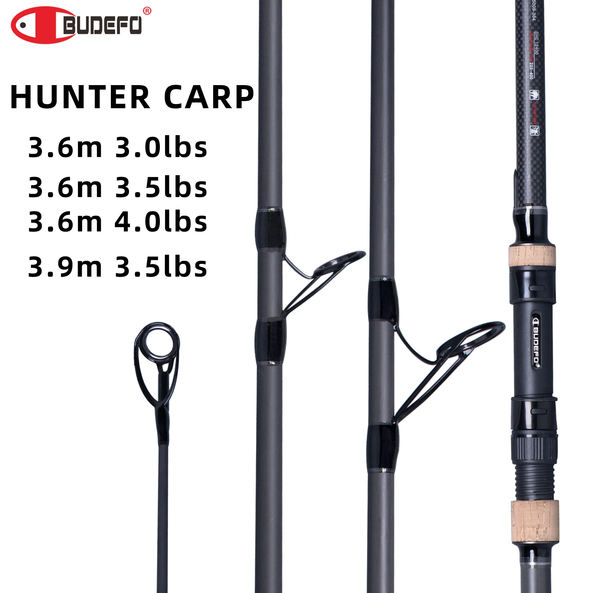 BUDEFO CARP HUNTER Fishing Rod Test Curve 3.0/3.5/4.0lbs Tackle King