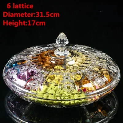 Transparent Acrylic Snack and Candy Dish with Cover