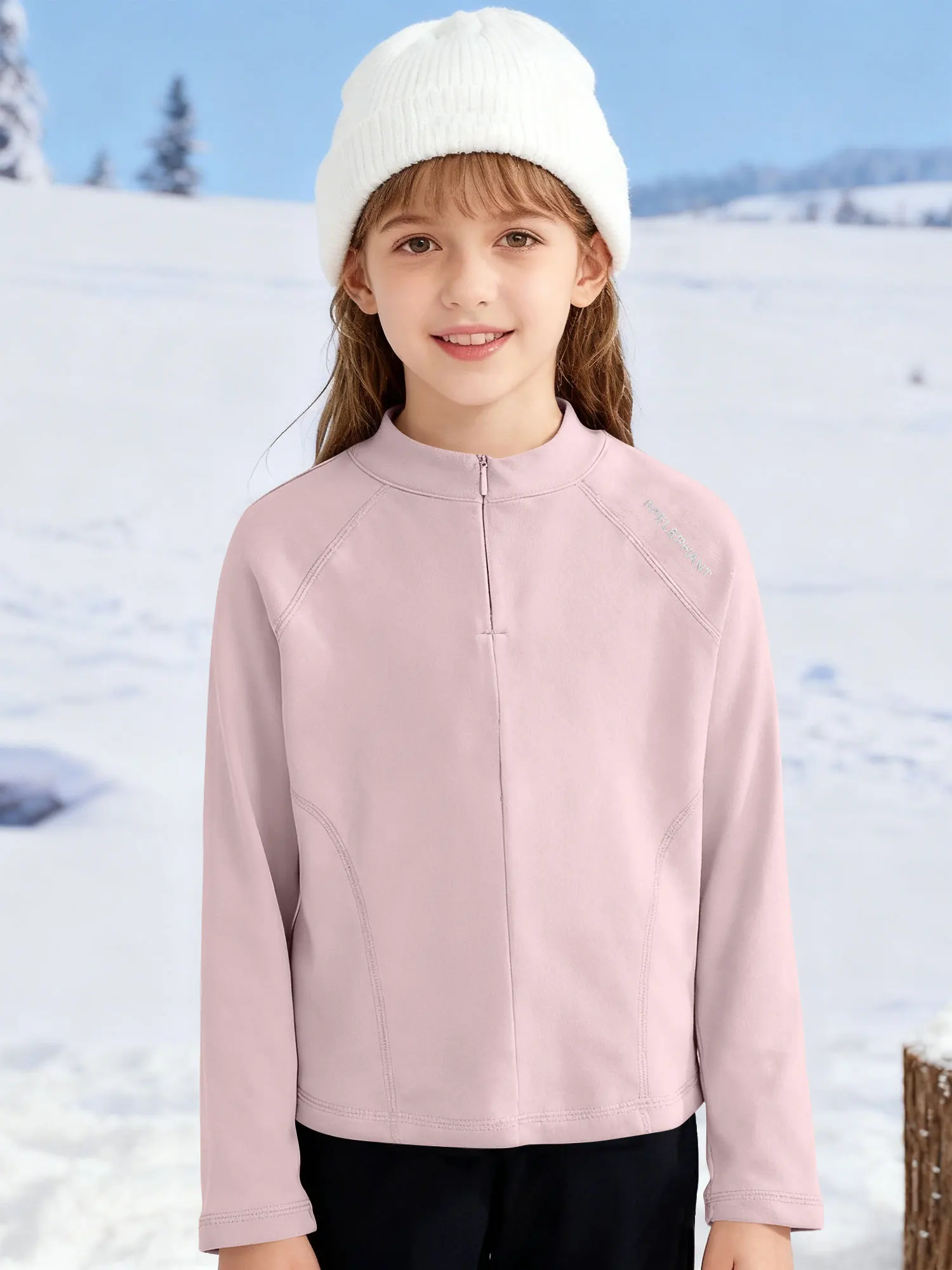 Girls Thermal Tops Kid Pullover Long Sleeve Solid Color T-Shirt Undershirt Base Layer Child Yoga Pilates Workout Running Clothes 8 S53ca02893204402aa1661a9179b5e05cP