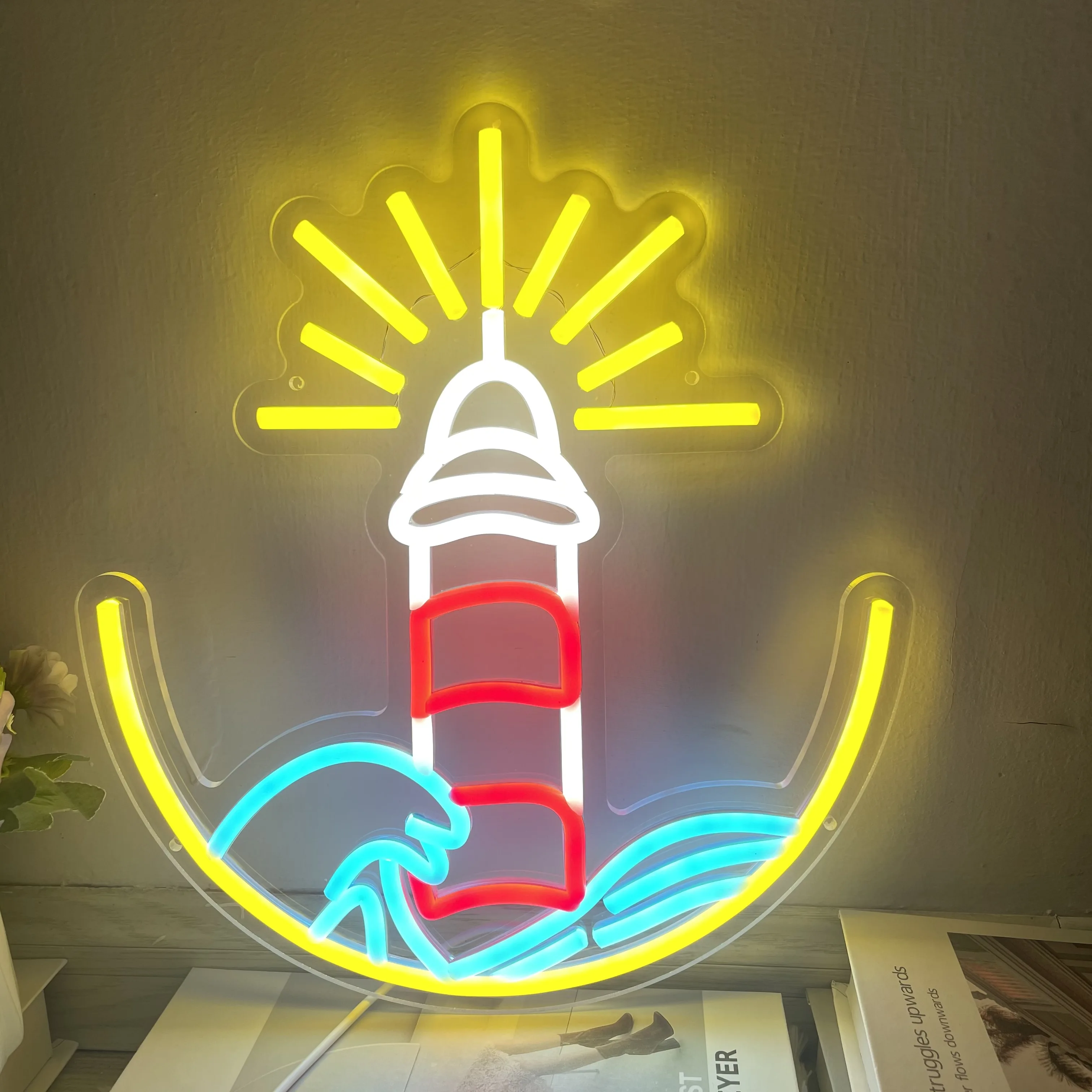 

Neon Sign for Wall Hanging Personalized Multicolor Birthday Wedding Art Neon Sign for Kids Girl Bedroom Game Room