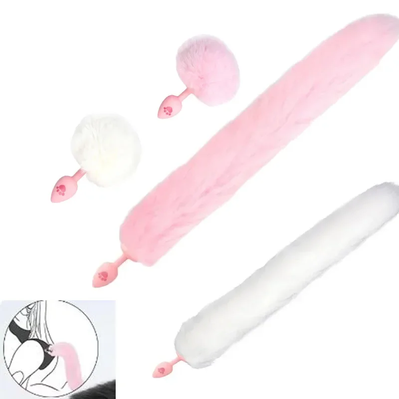 BDSM Anal Plug Katze Klaue Rollenspiel Echte Schwanz Masturbation Sex Spielzeug Butt Plug Slave Spiele Für Erwachsene Paar Flirten Silikon Fuchsschwanz