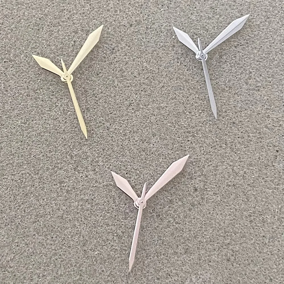 

Новые руки в форме меча, золотисто-розовые, серебристые, нелюминесцентные руки, подходят для калибра NH35/364R/7S