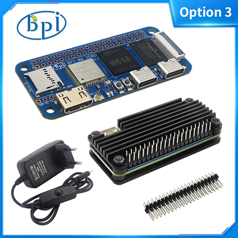 Banana Pi BPI-M4 Zero 4/2G LPDDR4 RAM 32/8G eMMC Allwinner H618 Quad-core Cortex