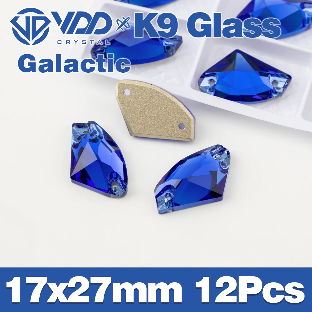 VDD S118 Saphir-Fase, hochwertiges K9-Glas, zum Aufnähen, Strasssteine, Kristallnähen, flache Rückseite, Steine für Kleidung, Hochzeitskleid – Detail 15