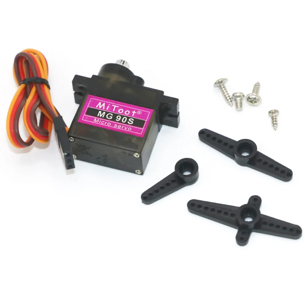 Mg90S 9G Metal Gear Mini Rc Servo Aggiornato Sg90 Micro Servi Per Smart Vehicle Helicopter Boat Car