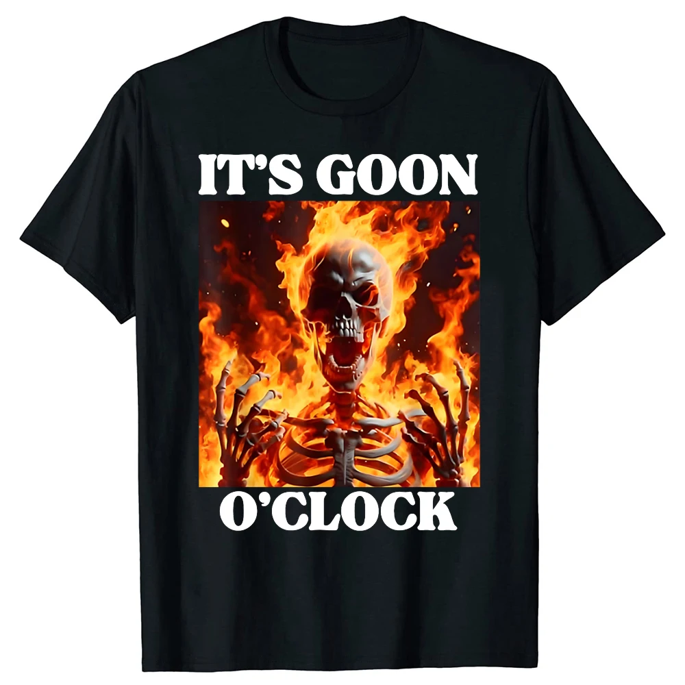 Professionelle Gooner Offensive Lustige Skelett Meme T Shirts Goon Sexuelle Witz Party Übergroße Baumwolle T-shirts Unisex Hip-hop Tees