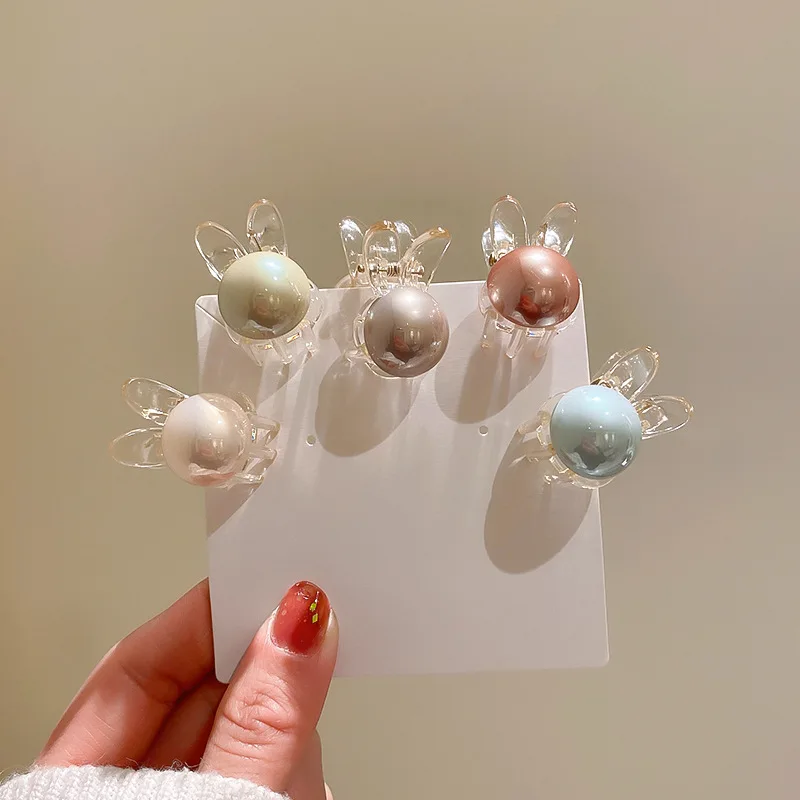 2022 New Korean Contracted Fashion Senior Hairwear Fine Pearl Temperament Classic Geometric Sweet Lovely Women Hair Jewelry |