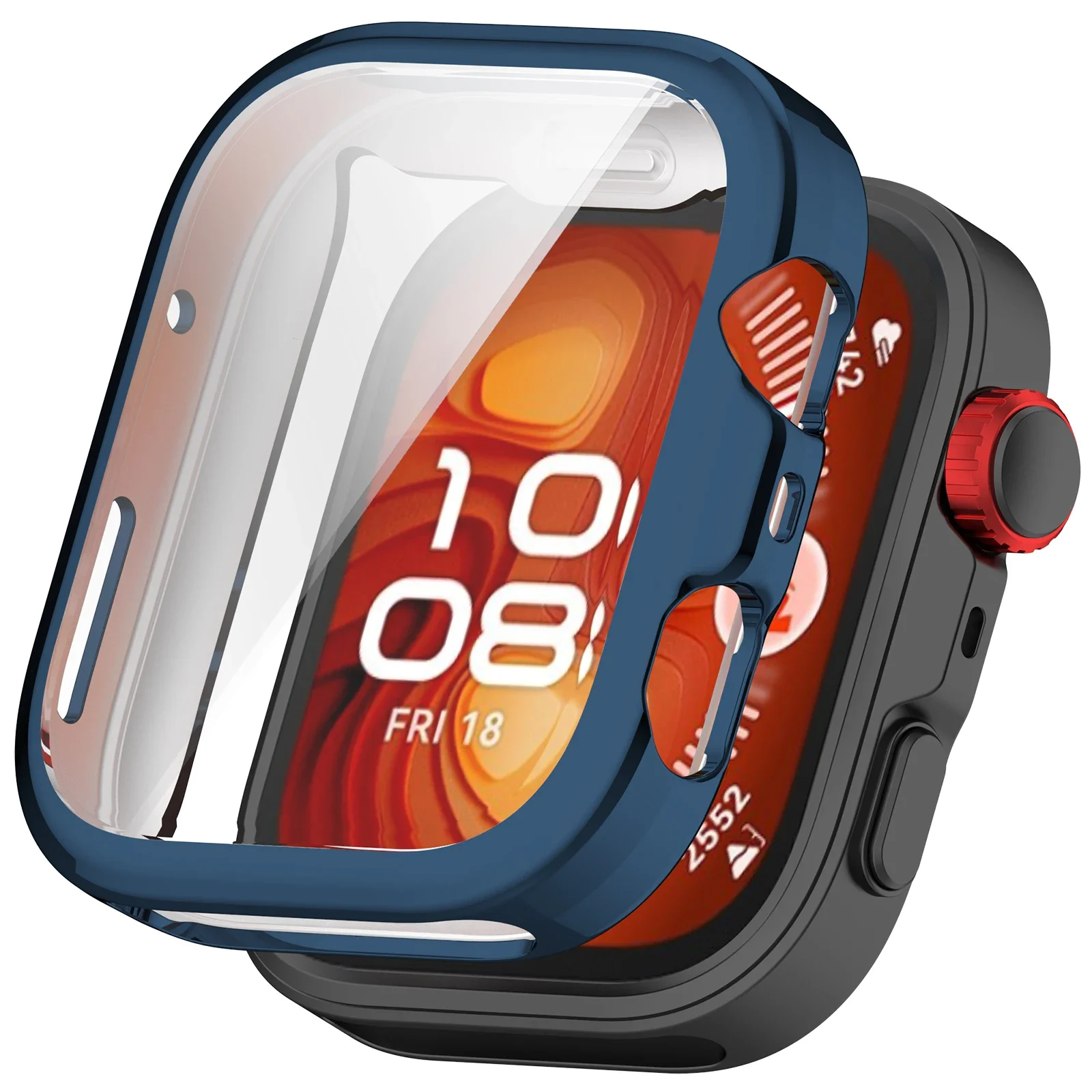 Premium TPU Protective Case for Smartwatch - Soft Shell Anti-Fall Full Cover with Screen Protector