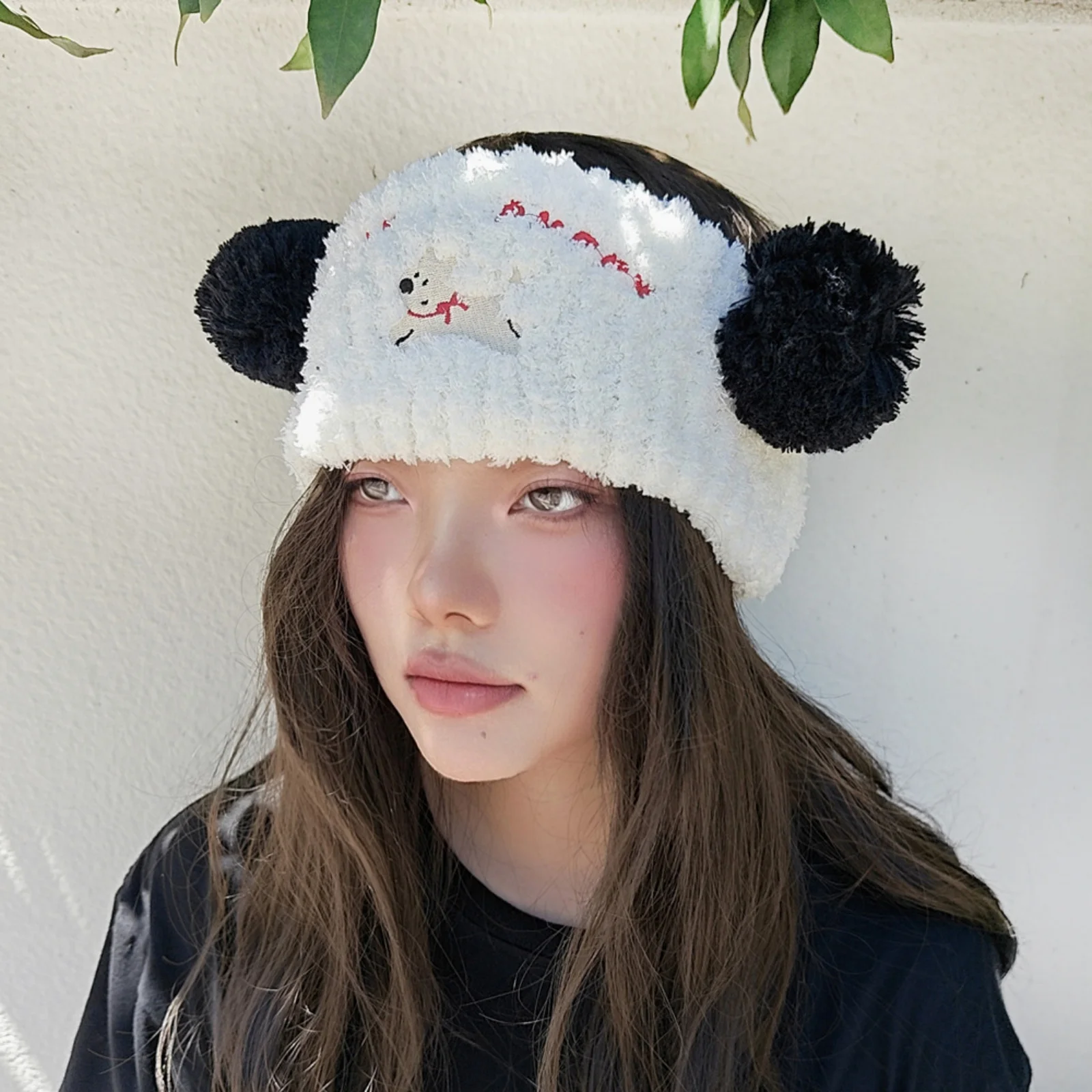 1PC Cute Animal Faux Fur Arm Warmers, Soft Fluffy Fingerless Gloves, Adorable Fox Bear-themed Winter Accessories