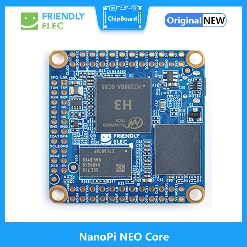 Nanopi Neo Core 512Mb Allwinner H3 Quad-Core Cortex-A7 Runs Ubuntu-Core U-Boot Ubuntucore E Android