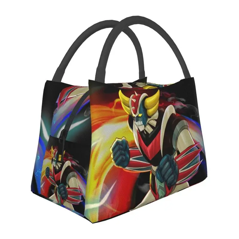 

UFO Robot Grendizer Insulated Lunch Bag for Women Resuable Mazinga Anime Thermal Cooler Lunch Tote Work Picnic