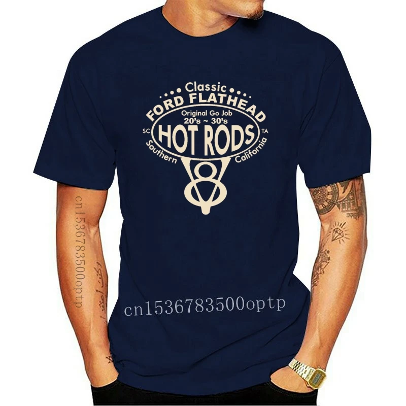

New Hot Rod Classic Hotrod Vintage Petrolhead V8 Flathead T Shirt Oldskool 02 MRON
