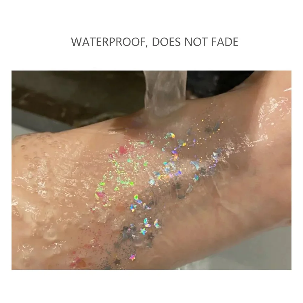 Sequined Gel Eyeshadow Glitter Palette Diamond Eye Makeup Hair Body Face Art Loose Sequins Cream gliter for eyes body shimmer 6