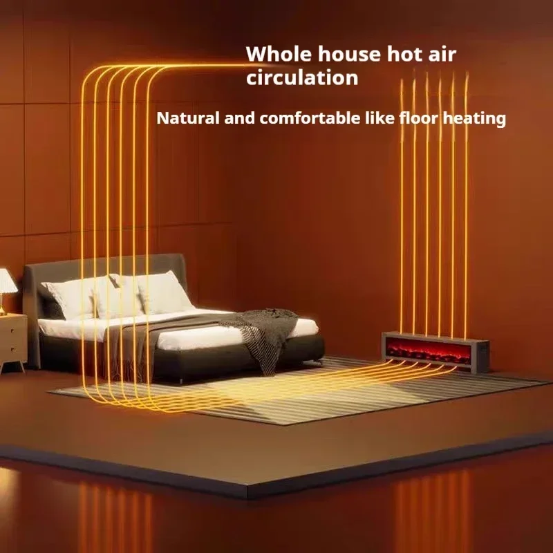 Bedroom 3D Flame Heater Household Electric Fireplaces Heater Indoor Bathroom Winter  Calentador Aire Caliente. 5