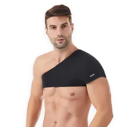 Adjustable Unisex Shoulder Guard for Fitness, Riding, and Weightlifting - Enhanced Protective Sports Gear (Black)