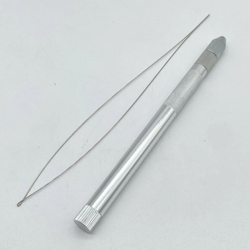 Hair Extensions Tool 1 set hair extension metal pipe 3 pieces needle pin 1pc hair extension loop