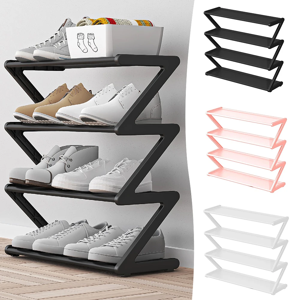 Household-Z-Shape-Shoe-Rack-with-4-Layer-Easy-Installation-Sturdy-Space ...