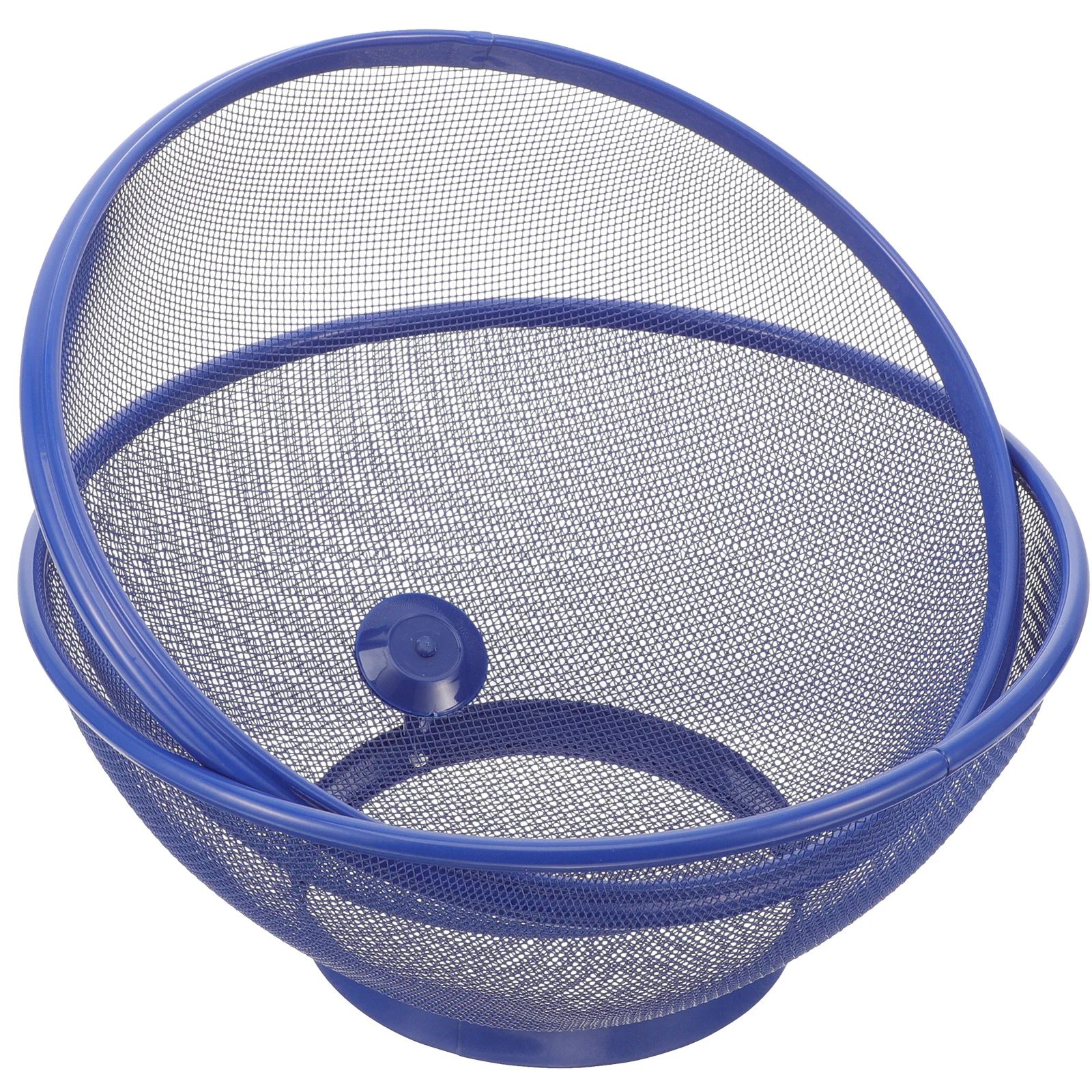 

Mesh Fruit Baskets Lids Metal Wire Washing Vegetable Baskets Food Strainer Holder Covered Fruit Bowl Sink Colander