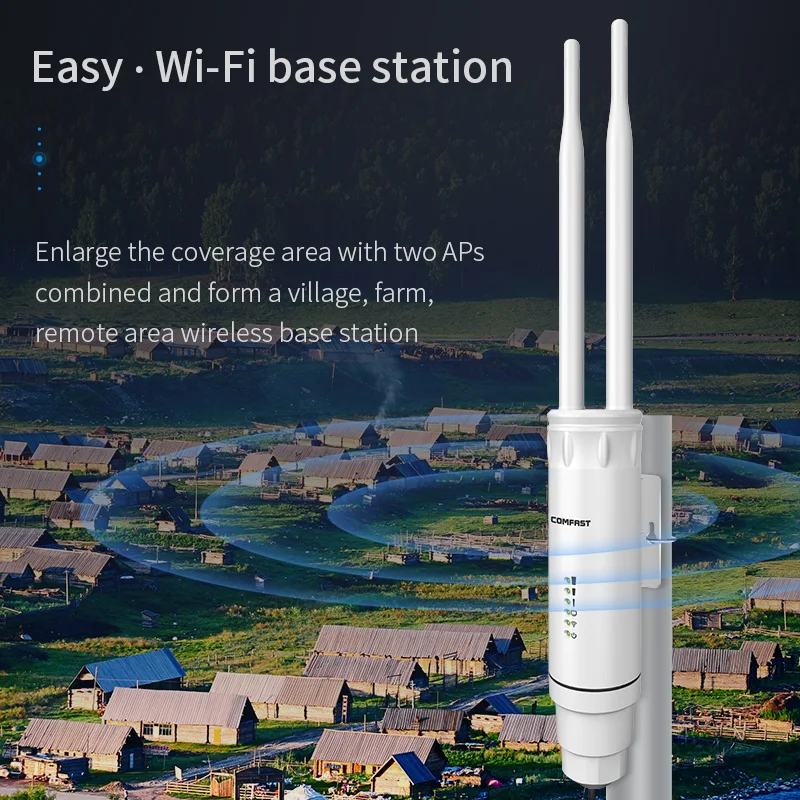 Outdoor Range Extender 3001200mbps Ponto de Acesso sem Fio Banda Dupla Sinal de Alto Ganho 2.4g 5.8g Router Repetidor Booster - Imagem 6
