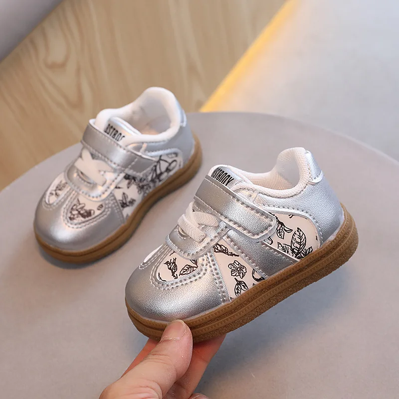 Autumn Graffiti Design New Baby Shoes Unisex Boys Girls Soft Non-Slip Sole Infant Casual Baby Walking Shoes 1