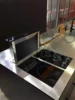 Stylish kitchen Downdraft range Hood with induction hob combination 2