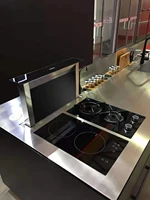 Stylish kitchen Downdraft range Hood with induction hob combination 2