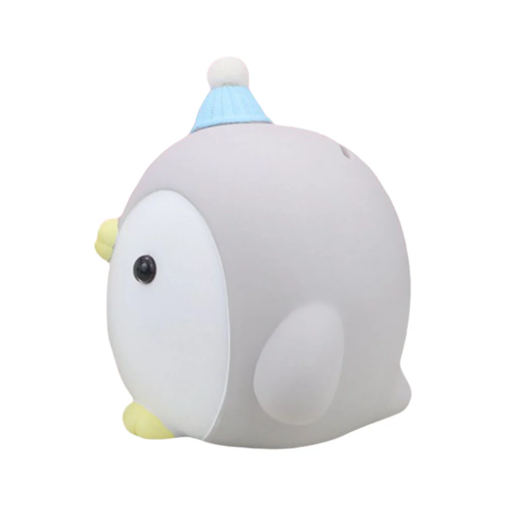 

Penguin Piggy Bank for Kids Lovely Coin Desktop Saving Pot Vinyl Room Decoration Child Shaped Jar