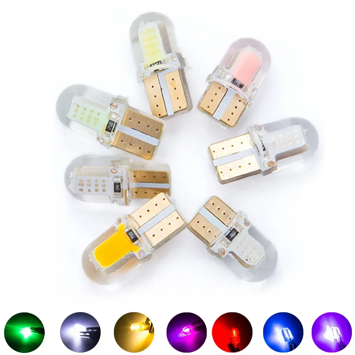 LED License Plate Lamp 12V T10 COB Car Lights