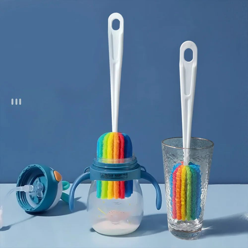 

Baby Bottle Brush Sponge Brush Home Cleaning Bottle Sponge Brush Glass Pot Washing Kitchen Cleaning-Tool Brush for Baby Bottle